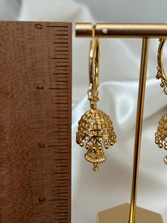 Antique Gold Polki Studs