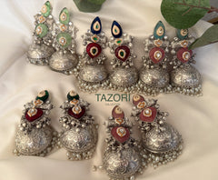 German silver statement jhumka