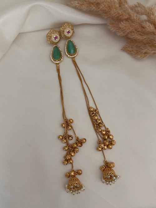 Kashmiri statement earrings