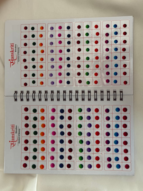 Ombré double shade bindi hook