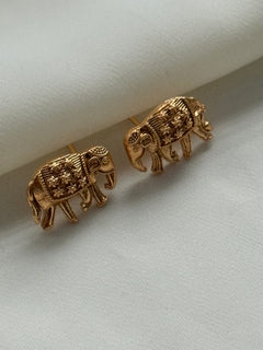 Gold imitation Elephant Necklace Set