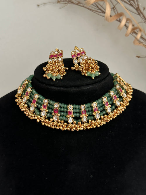 Kundan Choker/Necklace Set