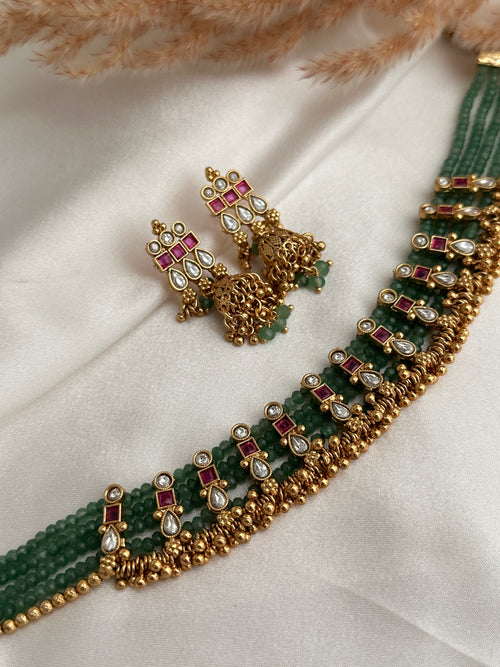 Kundan Choker/Necklace Set