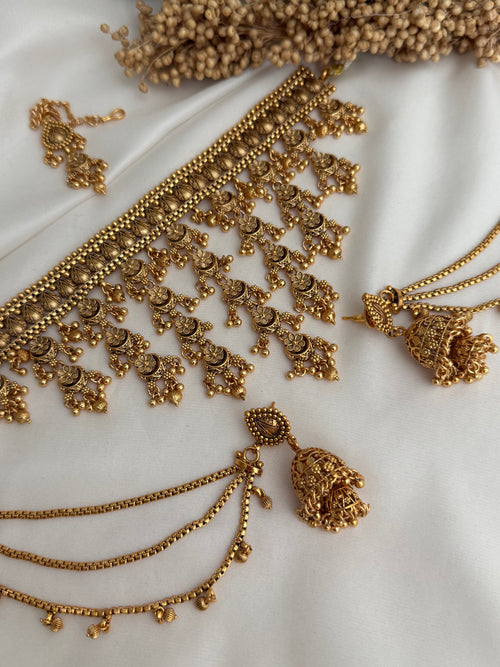 Rehmat gold Choker Set