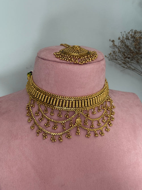 Phulkari choker Set