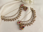 Multicolor Kundan Earrings