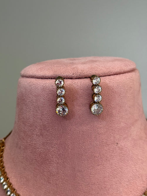 American Diamond Necklace Set