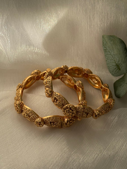 Gold Imitation Kada Set