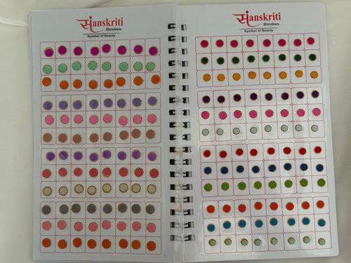 Zari plain bindi book