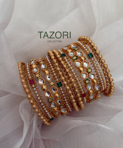 Kundan bangles Set