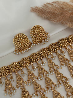 Navya Gold imitation choker Set