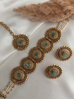 Pearl Gold Choker Set