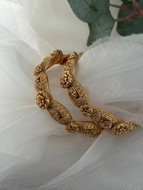 Gold Imitation Kada Set