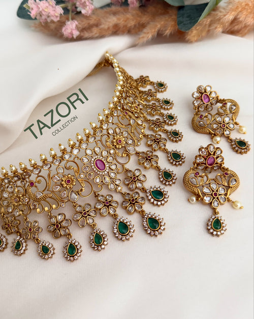 Tanvi Polki necklace set
