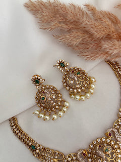 South Indian polki Necklace Set