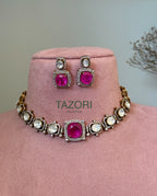 American Diamond Necklace Set
