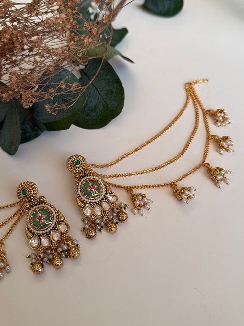 Heritage earrings x Saharas