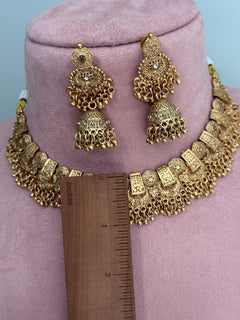 Chahat gold Choker Set