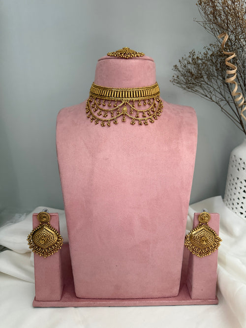 Phulkari choker Set