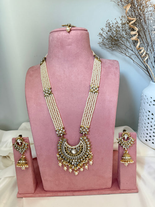 Pearl Kundan Rani Haar