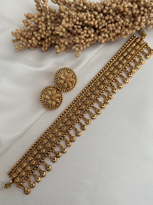 Gold imitation Choker Set