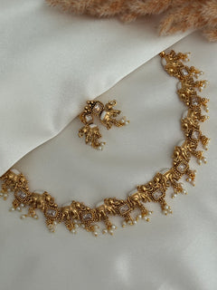 Elephant Antique Necklace Set