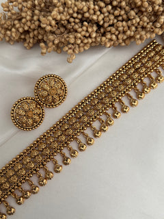 Gold imitation Choker Set