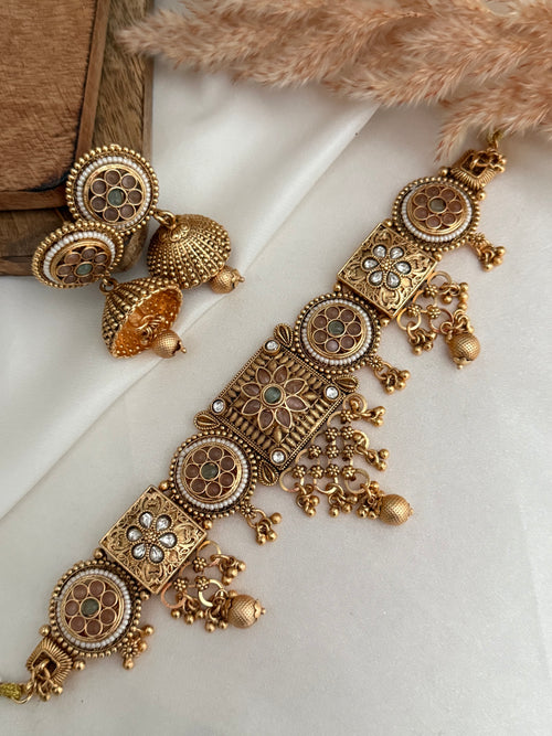 Pearl Gold Necklace Set