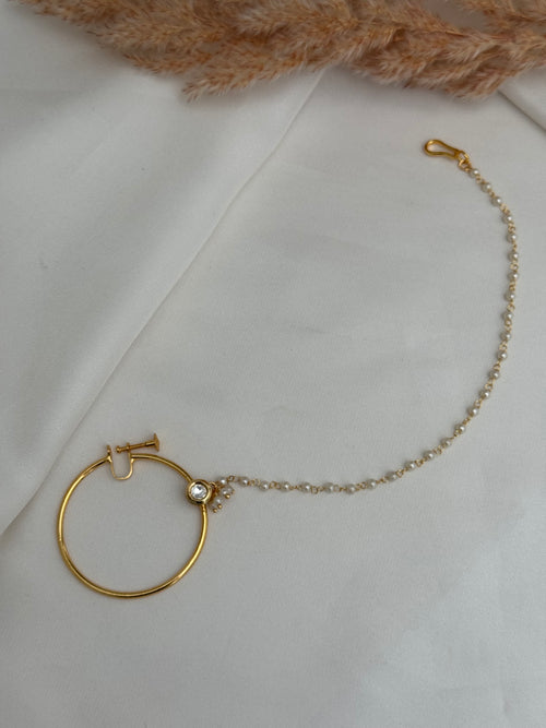 Bridal kundan Nose ring