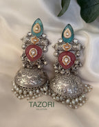 German silver statement jhumka