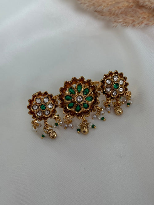 Bridal Polki Adjustable Ring