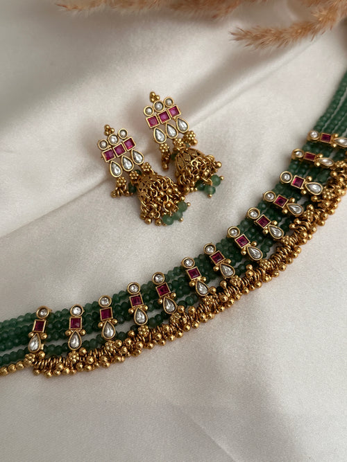 Kundan Choker/Necklace Set