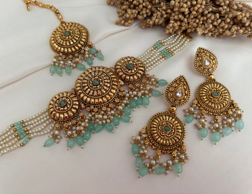 Gold  choker Set
