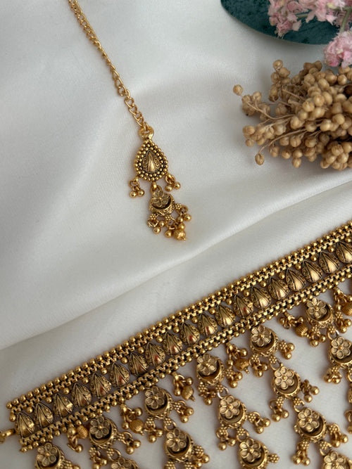 Rehmat gold Choker Set