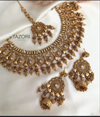 Gold imitation necklace set