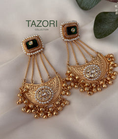 Gold German silver earrings