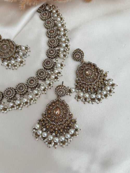 Pearl Polki Choker Set