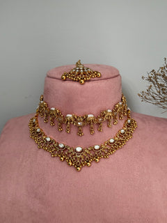 Arpan double necklace set
