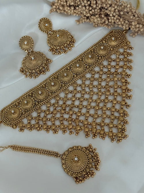 Sofia Gold Choker Set