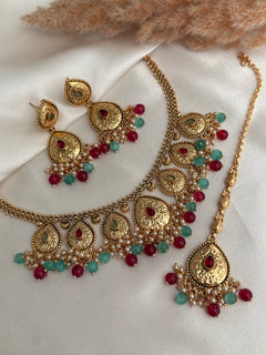 Gold Imitation Choker Set