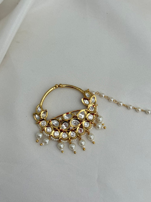 Bridal Tyani kundan Nose Ring