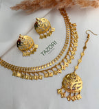 Traditonal Patra double necklace set