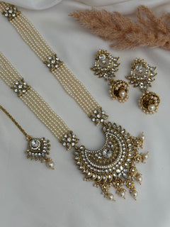 Pearl Kundan Rani Haar
