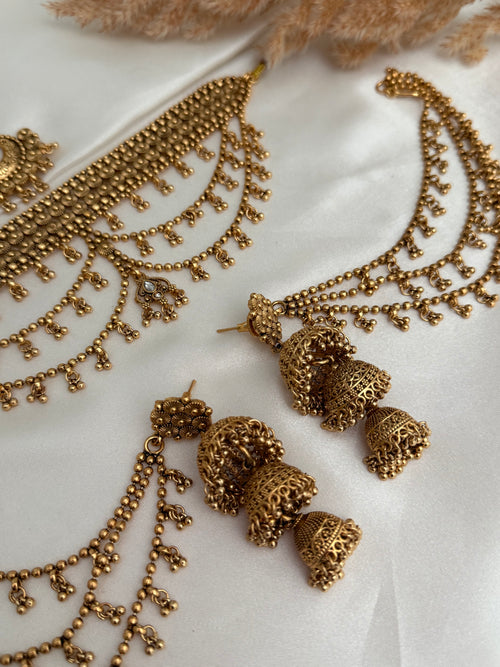 Kaira gold Choker Set