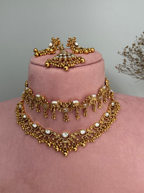 Arpan double necklace set