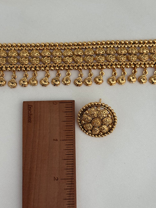Gold imitation Choker Set