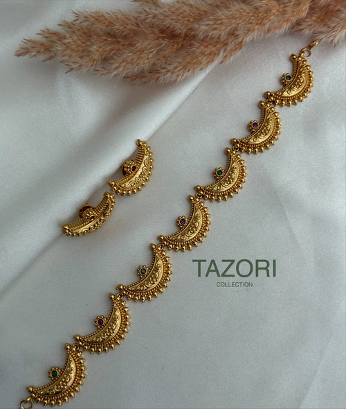 Chand Gold Choker/necklace Set