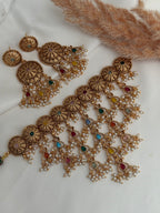 Waterfall Gold Choker Set