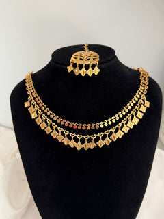 Traditonal Patra double necklace set