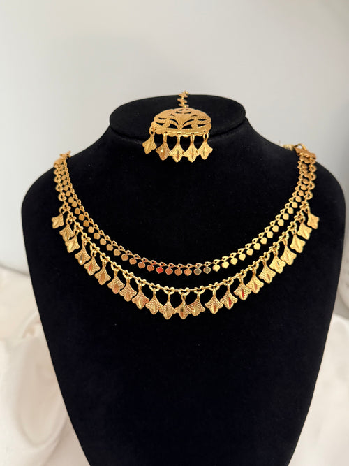 Traditonal Patra double necklace set